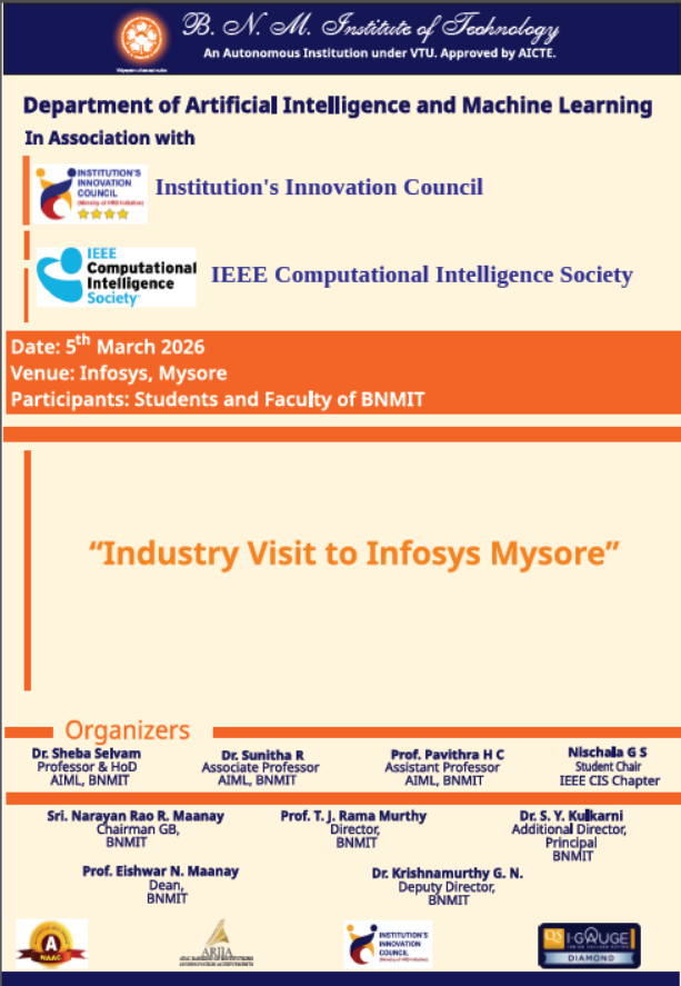 Industry visit Infosys Mysore